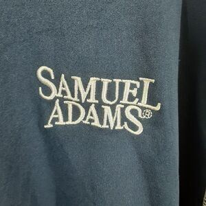 Samuel Adams Adult Mens Large Blue Long Sleeve Polyester Shirt